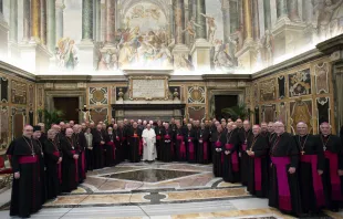Papst Franziskus mit den deutschen Bischöfen, 17. November 2022 / Vatican Media