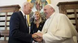 Papst Franziskus trifft Präsident Joe Biden am 29. Oktober 2021.  / Vatican Media / CNA Deutsch