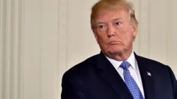Präsident Donald Trump bei einer Pressekonferenz im Jahr 2018 / Evan El-Amin / Shutterstock