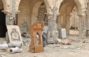 Ausbildungslager des Islamischen Staats in einer christlichen Kirche im Irak. / Lena Ha/Shutterstock