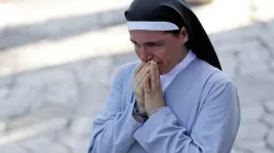 Schwester Marjana Lleshi in Ascoli Piceno, am 25. August 2016. / AP Photo Gregorio Borgia