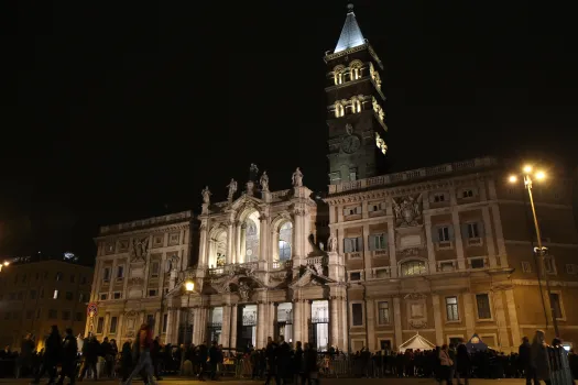 Santa Maria Maggiore am Abend der Öffnung, dem Hochfest der Gottesmutter, 1. Januar 2015 / CNA/Alexey Gotovskiy