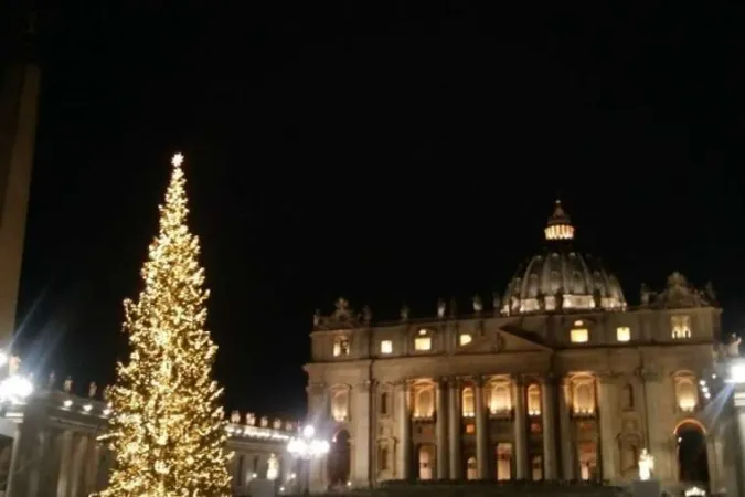 Erleuchtung auf dem Petersplatz: Die feierliche Einweihung von Christbaum und Krippe am 7. Dezember 2018