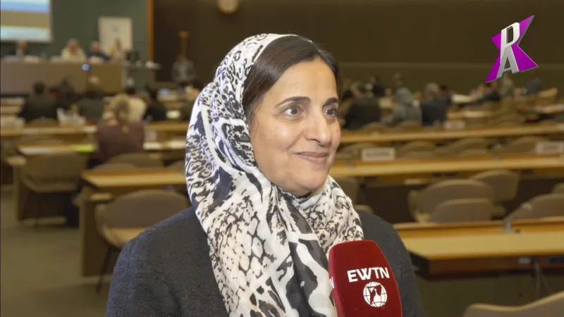 Die Staatsministerin für Toleranz, Sheika Lubna Khalid Al Qassim.
