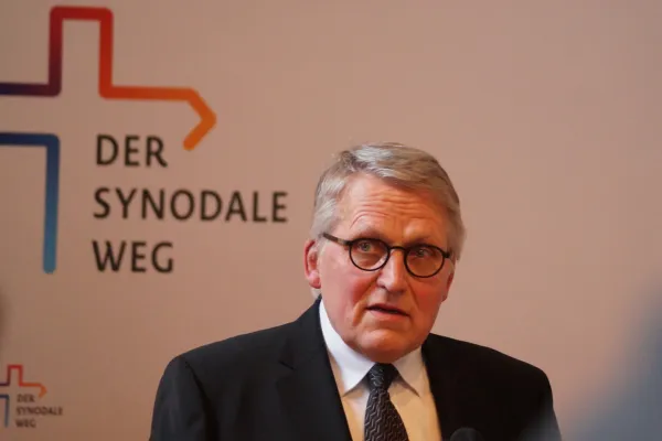 ZdK-Präsident Thomas Sternberg bei einer Pressekonferenz zum "Synodalen Weg". / Rudolf Gehrig / CNA Deutsch