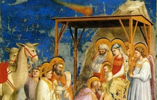 Stern von Bethlehem (Ausschnitt aus einem Fresko von Giotto) / gemeinfrei