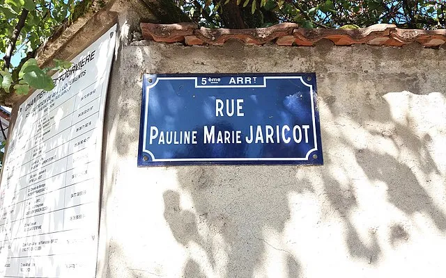 Eine Straße in Lyon, die nach der seligen Pauline Jaricot benannt wurde.