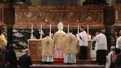 Gott zugewandt: Feier der heiligen Messe bei der Wallfahrt Summorum Pontificum am 25. Oktober 2014. / CNA/Daniel Ibanez