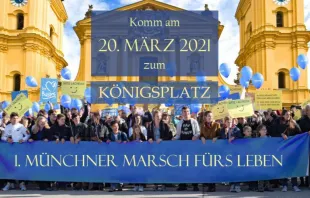 Werbeplakat für den 1. Münchner Marsch fürs Leben am 20. März 2020 in München. / Stimme der Stillen e.V.