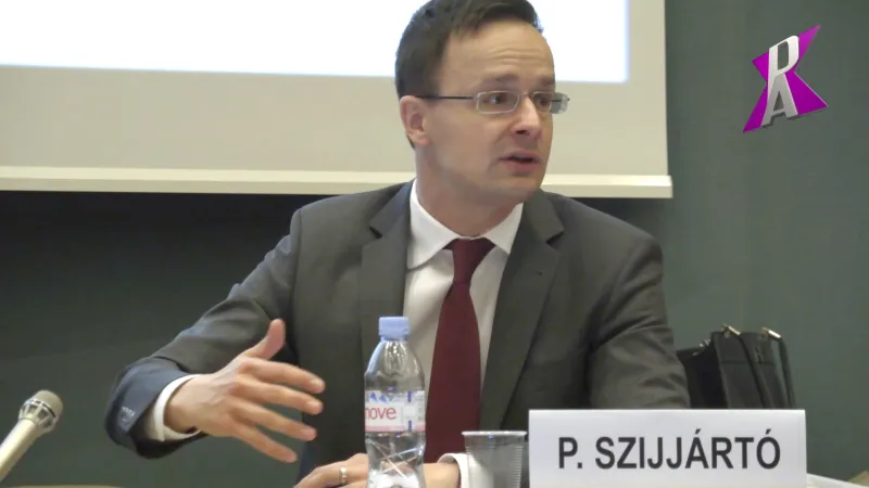 Der ungarische Aussenminister, Péter Szijjártó. 