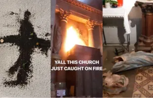 Hass auf den Katholizismus, mitten in Europa: Zerstörung und Schändung in katholischen Kirchen in Frankreich / @GazettedeNimes, Twitter / @lili_gasparr, Twitter / @FilFrance, Twitter / ChurchPOP