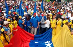 Demonstration in Venezuela / Unidadvenezuela.org via ACI Prensa