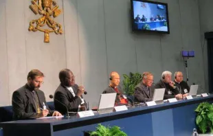 Kardinal Monsengwo Pasinya bei einer Pressekonferenz im Vatikan (Archiv)  / Matthew Rarey / CNA Deutsch 