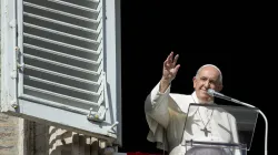 Papst Franziskus bei seiner wöchentlichen Angelus-Botschaft am 7. November 2021 / Vatican Media / CNA Deutsch