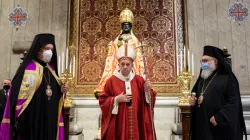 Papst Franziskus feiert das heilige Messopfer zum Hochfest der Apostelfürsten in der Basilika St. Peter im Vatikan am 29. Juni 2021 / Vatican Media / CNA Deutsch 