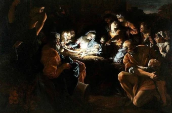 Weihnachten (Gemälde von Giovanni Lanfranco) / gemeinfrei