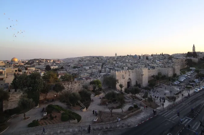 Abendstimmung über Jerusalem am 19. Oktober 2016. Die Zahl der Christen in Israel wird heute auf unter zwei Prozent geschätzt.