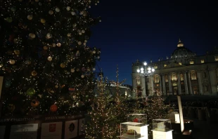 Weihnachstbeleuchtung auf dem Petersplatz am 9. Dezember 2016. / CNA/Daniel Ibanez