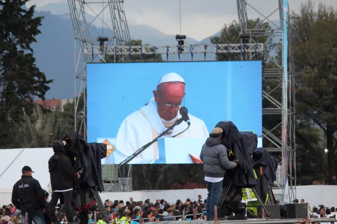 Eucharistiefeier mit Papst Franziskus im Simon Bolivar Park am 7. September 2017.