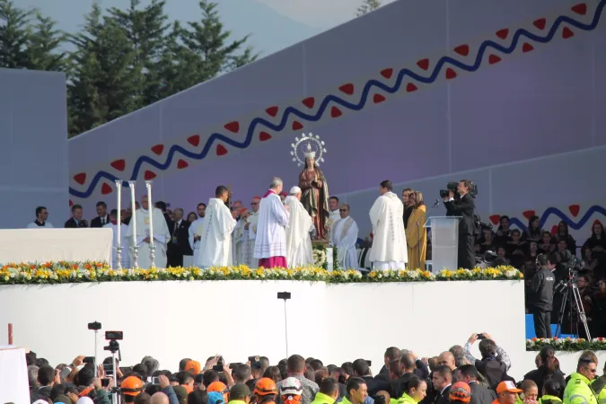 Eucharistiefeier mit Papst Franziskus im Simon Bolivar Park am 7. September 2017.