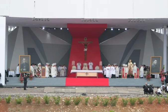 Heilige Messe in Villavicencio am 8. September 2017.