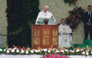 Papst Franziskus predigt in Medellin (Kolumbien) am 9. September 2017 / CNA / David Ramos