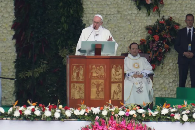 Papst Franziskus predigt in Medellin (Kolumbien) am 9. September 2017