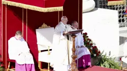 Papst Franziskus bei der Heiligsprechung am 15. Oktober 2017 / CNA / Daniel Ibanez