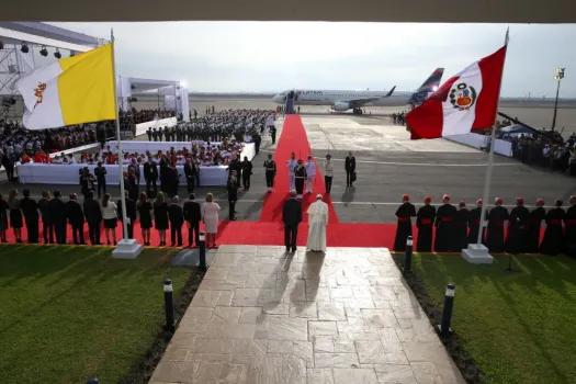 Begrüßung in Peru am 18. Januar 2018 / Agentur Andina 