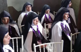 Ordensfrauen in Lima vor dem Stundengebet mit Papst Franziskus am 21. Januar 2018. / Pool / Aigav