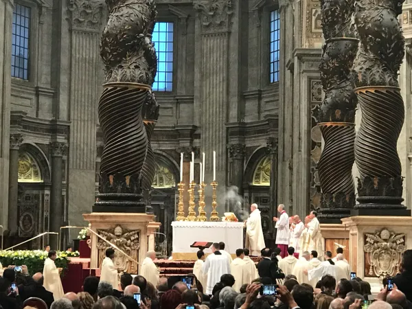 Papst Franziskus an "Josefi", 19. März 2018, im Petersdom.