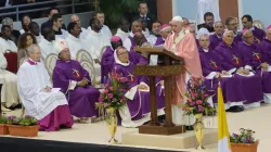 Papst Franziskus feiert die Heilige Messe im Sportzentrum Prinz Moulay Abdellah in Rabat am Laetare-Sonntag, 31. März 2019 / Alan Holdren / CNA Deutsch