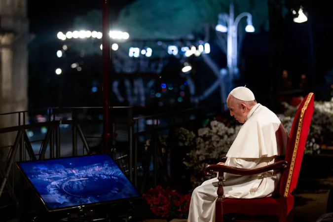 Papst Franziskus beim Kreuzweg in Rom am Karfreitag, 19. April 2019