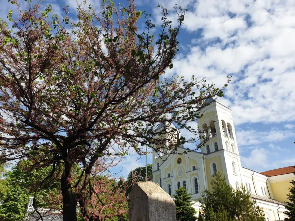 Die Herz-Jesu-Kirche in Rakowski (Bulgarien) am 6. Mai 2019