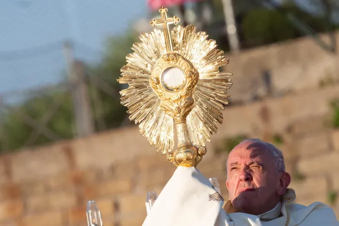 Feier des Hochfests des Leibes und Blutes Christi, 23. Juni 2019 mit Papst Franziskus. 