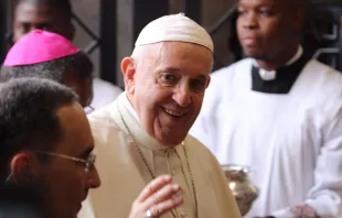 Papst Franziskus betritt die Kathedrale in Maputo am 5. September 2019 / Edward Pentin / CNA Deutsch 
