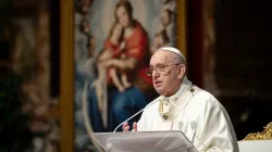 Papst Franziskus predigt im Petersdom am 14. Juni 2020 / Vatican Media
