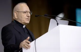 Der irakische Kadinal Louis Raphaël Sako spricht auf dem Internationalen Eucharistischen Kongress in Budapest, Ungarn, 7. September 2021. / Daniel Ibáñez / CNA Deutsch 