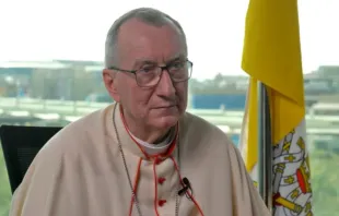 Kardinalstaatssekretär Pietro Parolin im Gespräch mit EWTN Vatikan-Korrespondent Colm Flynn am 19. März 2022.  / EWTN