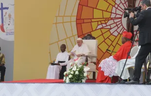 Papst Franziskus im "Märtyrer-Stadion" von Kinshasa am 2. Februar 2023 / Gianluca Teseo / EWTN