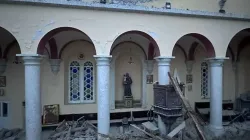 Vom Erdbeben zerstörte katholische Kirche im syrischen Aleppo am 6. Februar 2023.  / Abouna Rifat Bader / ACI MENA / CNA Deutsch