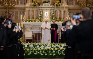 Papst Franziskus, 28. April 2023 / Daniel Ibáñez / CNA Deutsch