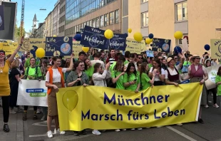 Neuer Rekord: 6.000 Teilnehmer nahmen nach Angaben der Veranstalter am Marsch fürs Leben in München am 13. April 2024 teil. / Pia di Napoli