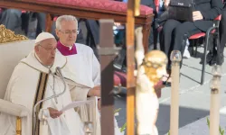 Papst Franziskus bei der Eröffnung der zweiten Sitzung der Weltsynode am 2. Oktober 2024 / Daniel Ibáñez / EWTN News