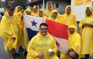 WJT-Pilger aus Panama am 30. Juli 2016 - kurz nachdem Papst Franziskus ihre Heimat als nächsten Ort des WJT bekanntgegeben hatte. / CNA/Kate Veik