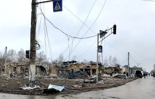 Ein von den russischen Streitkräften zerstörtes Wohnviertel in Schytomyr (Ukraine). / Privat