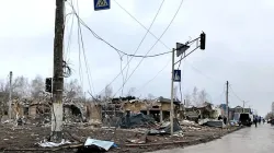 Ein von den russischen Streitkräften zerstörtes Wohnviertel in Schytomyr (Ukraine). / Privat