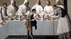 Der heilige Hugo im Refektorium der Kartäuser (Gemälde von Francisco de Zurbarán) / gemeinfrei