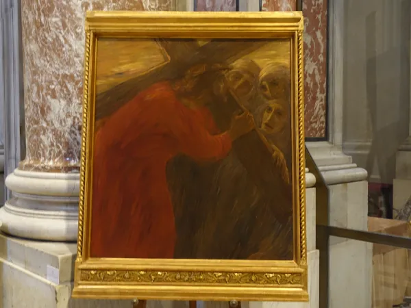 In diesem Jahr wurde diese außergewöhnliche „Via Crucis“ von Gaetano Previati in der Basilika St. Peter im Vatikan während der Fastenzeit ausgestellt.