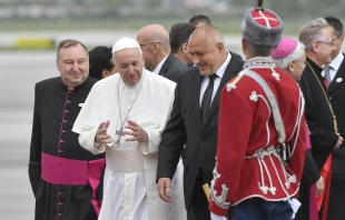 Papst Franziskus und der bulgarische Premier Bojko Borissow am 5. Mai 2019 / Vatican Media / CNA Deutsch